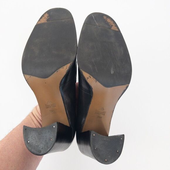 Bernardo Leather Round Toe Chunky Heel Pump Size 9.5M Office - Picture 6 of 7